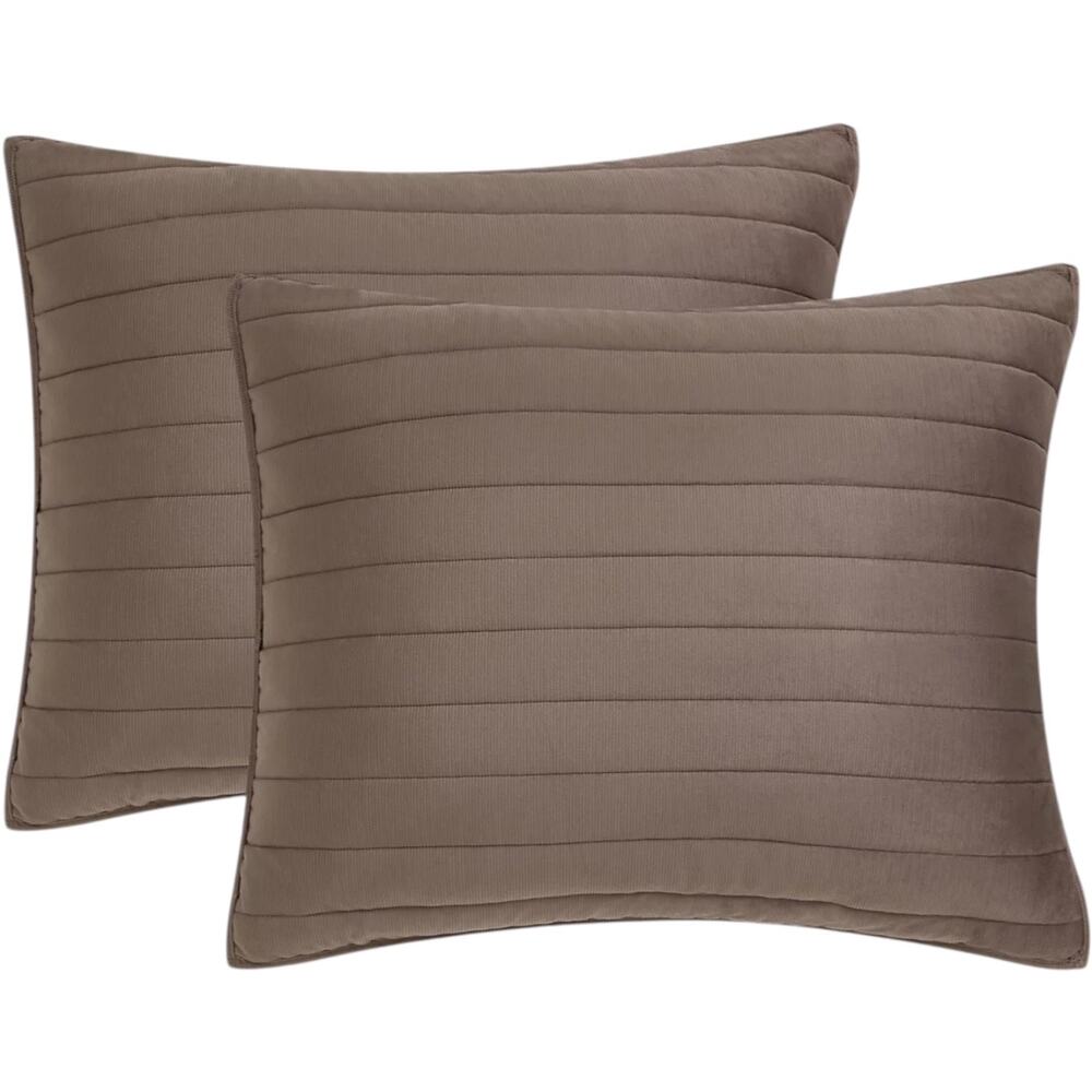 Oscar Oliver Valencia 3 Pc Quilt Set Brown King/California King - Picture 3 of 6